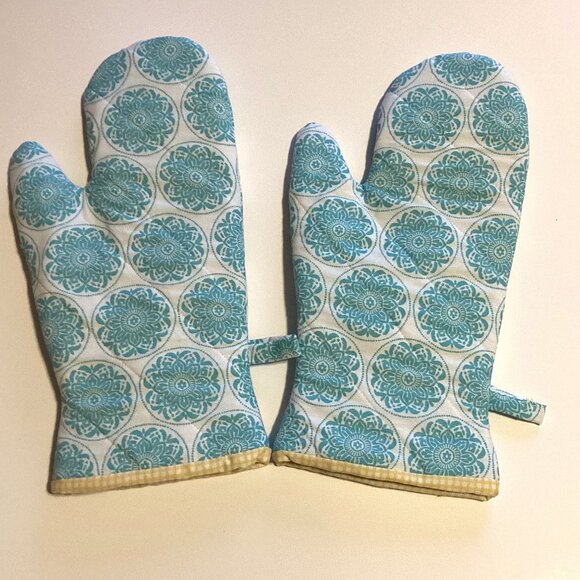 NWOT Handmade Waist Apron + Oven Mitts, Gloves + Pot Holder Kitchen Linens - Picture 3 of 7